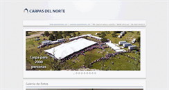 Desktop Screenshot of carpasdelnorte.com