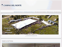 Tablet Screenshot of carpasdelnorte.com